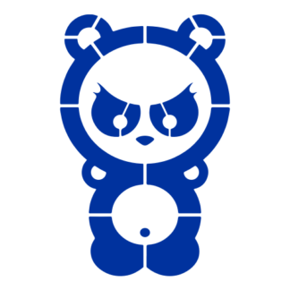 Dangerous Panda Decal (Blue)